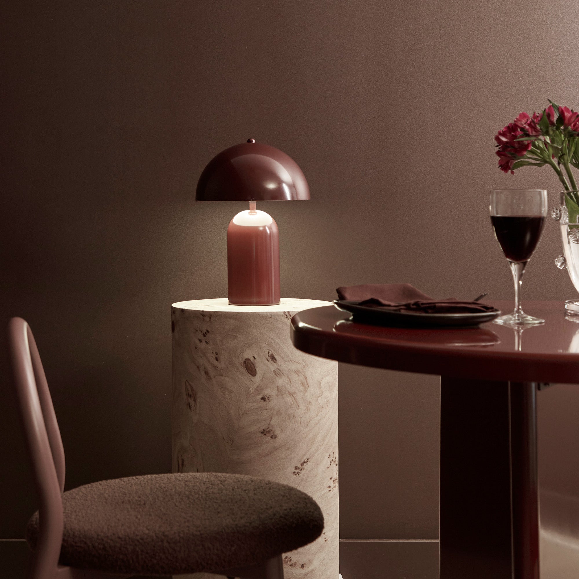 Mushroom Table Lamp Cabernet product image 6