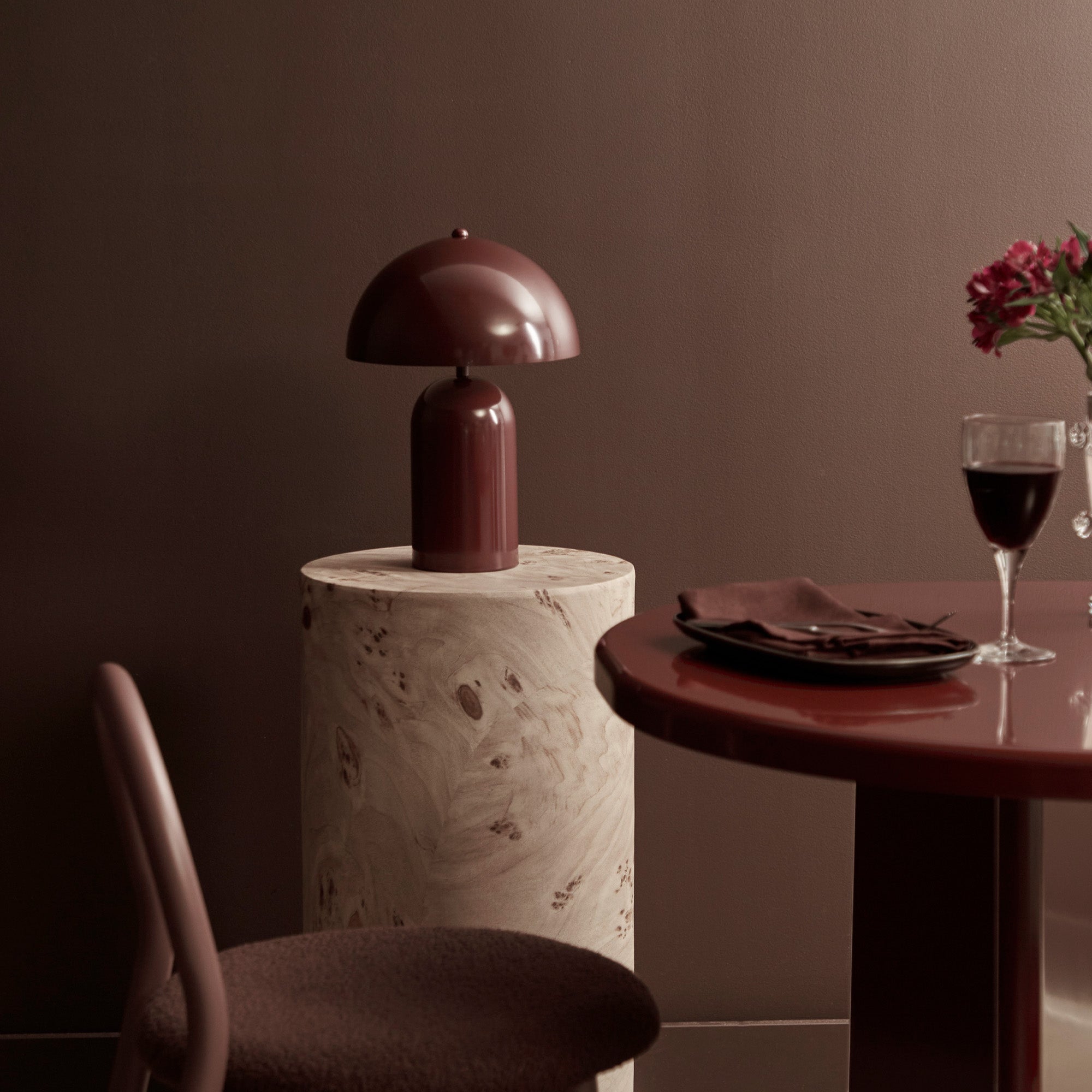 Mushroom Table Lamp Cabernet product image 7