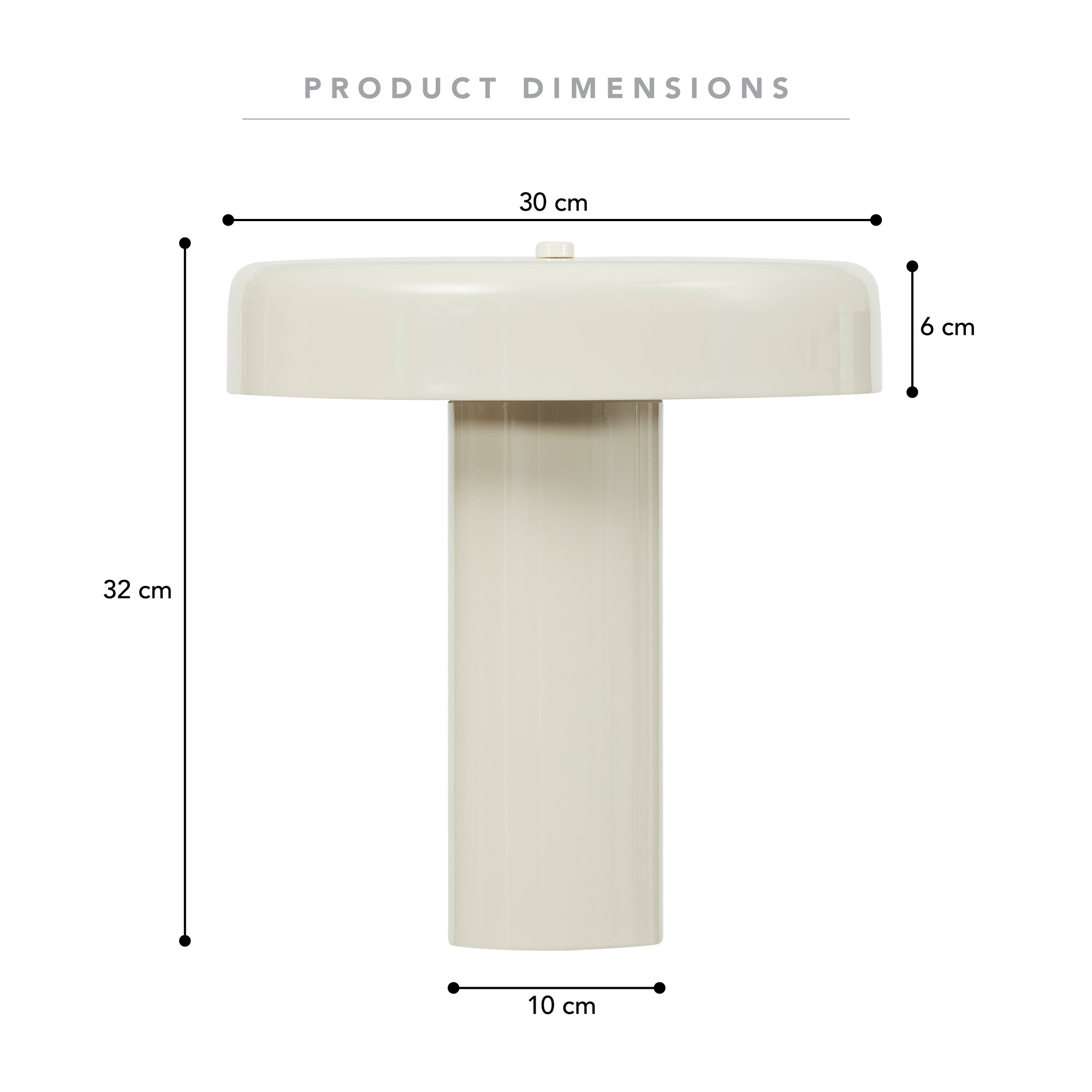 Eclipse 32cm Table Lamp Cloud product image 3