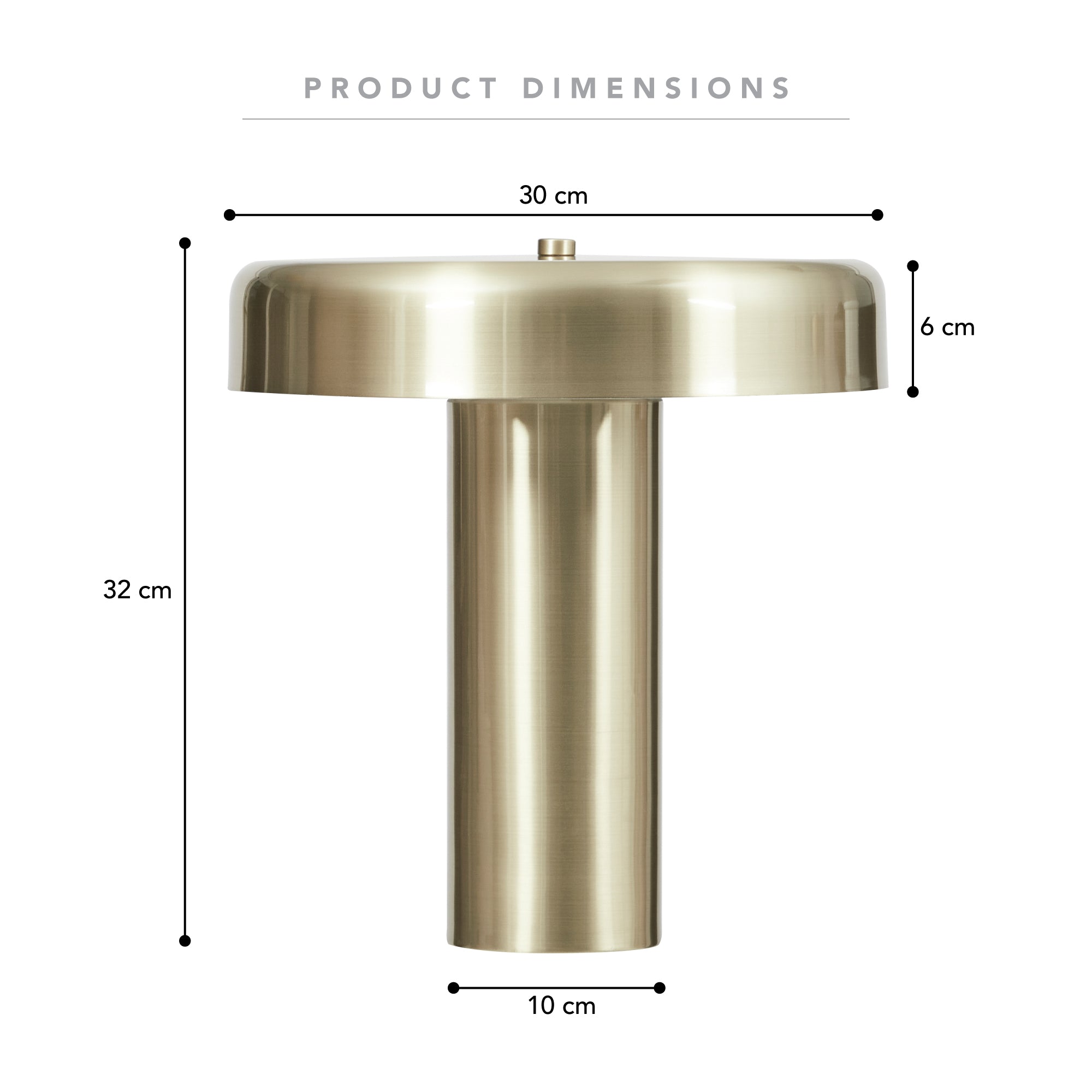 Eclipse 32cm Table Lamp Gold product image 3