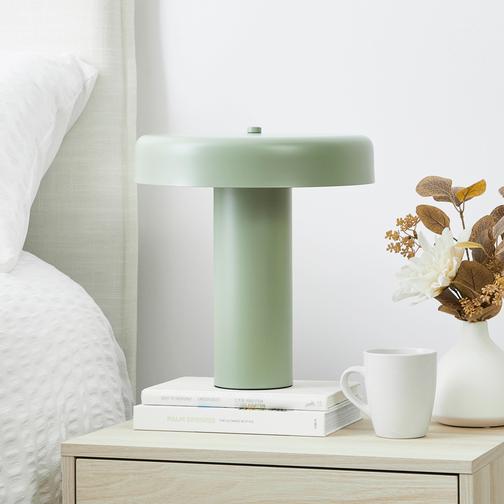 Eclipse 32cm Table Lamp Sage lifestyle image