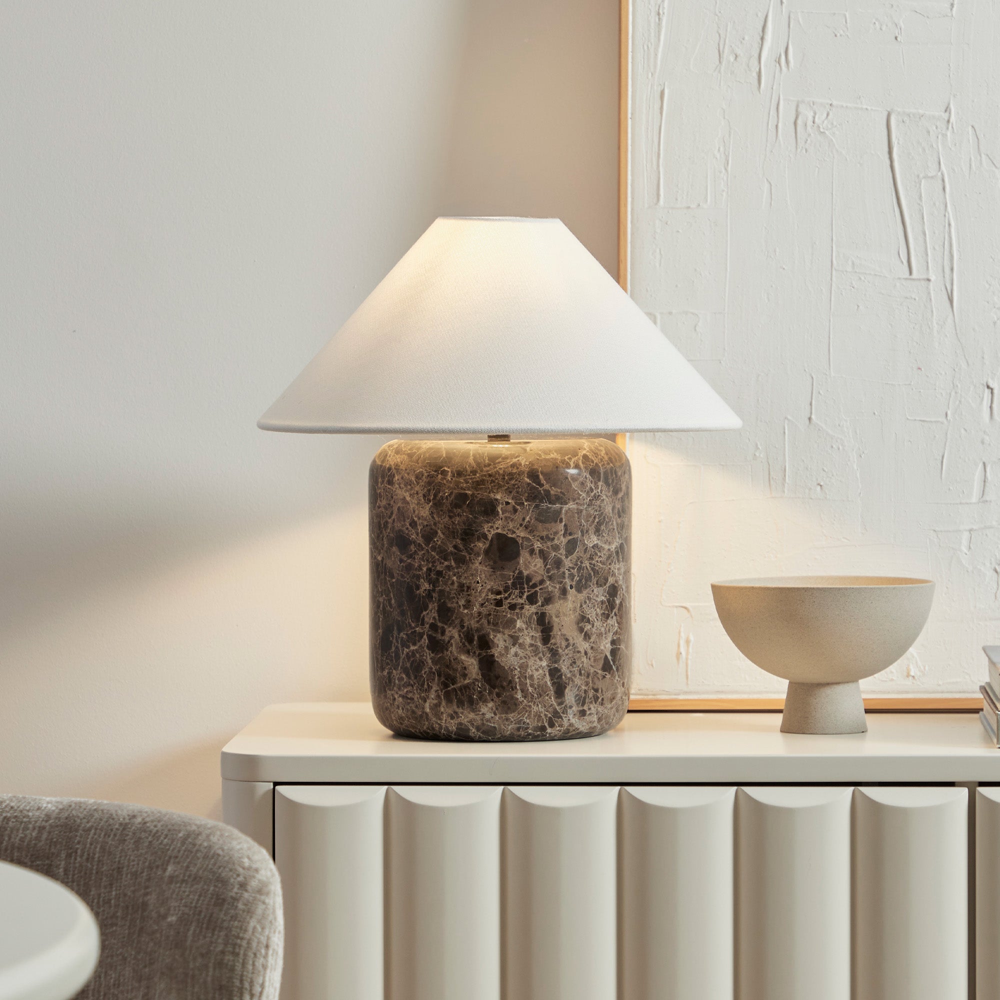 Blake Marble Table Lamp Cocoa product image 5