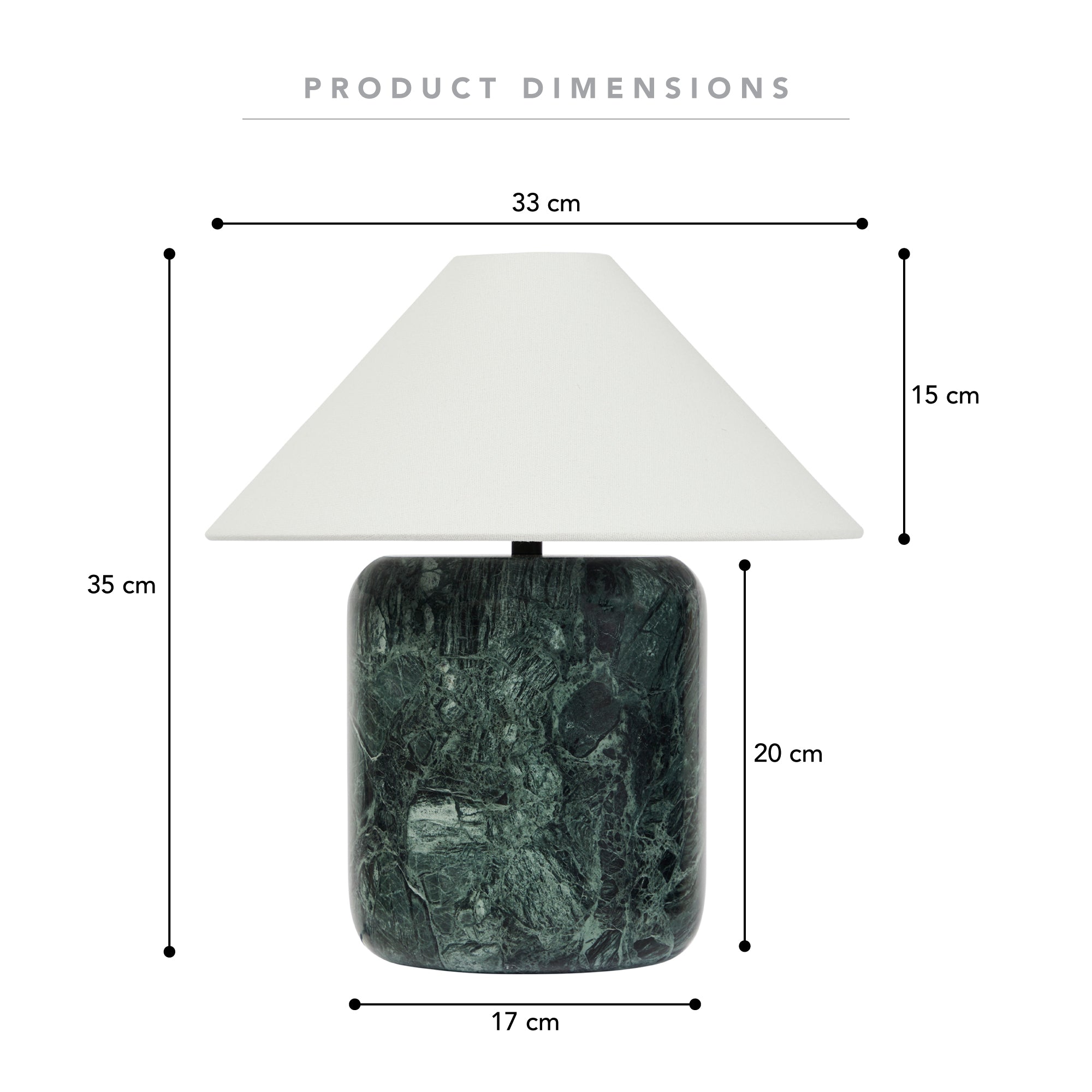 Blake Marble Table Lamp Emerald product image 3