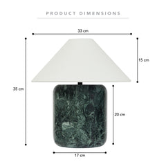 Blake Marble Table Lamp Emerald product image 3