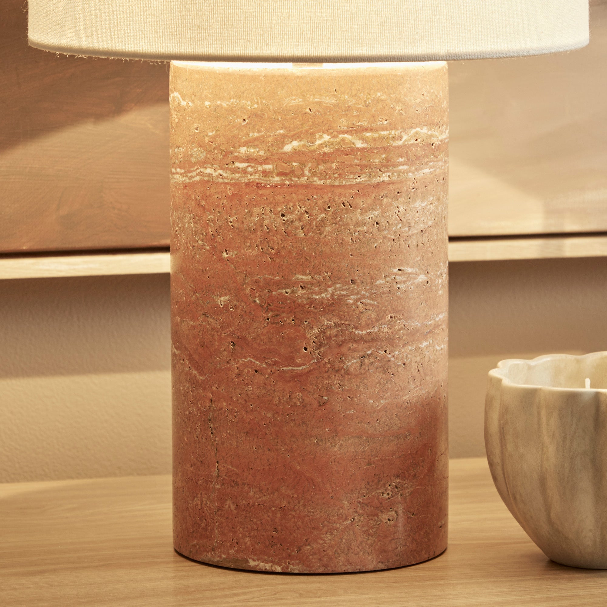 Quinn Marble Table Lamp Terracotta product image 6