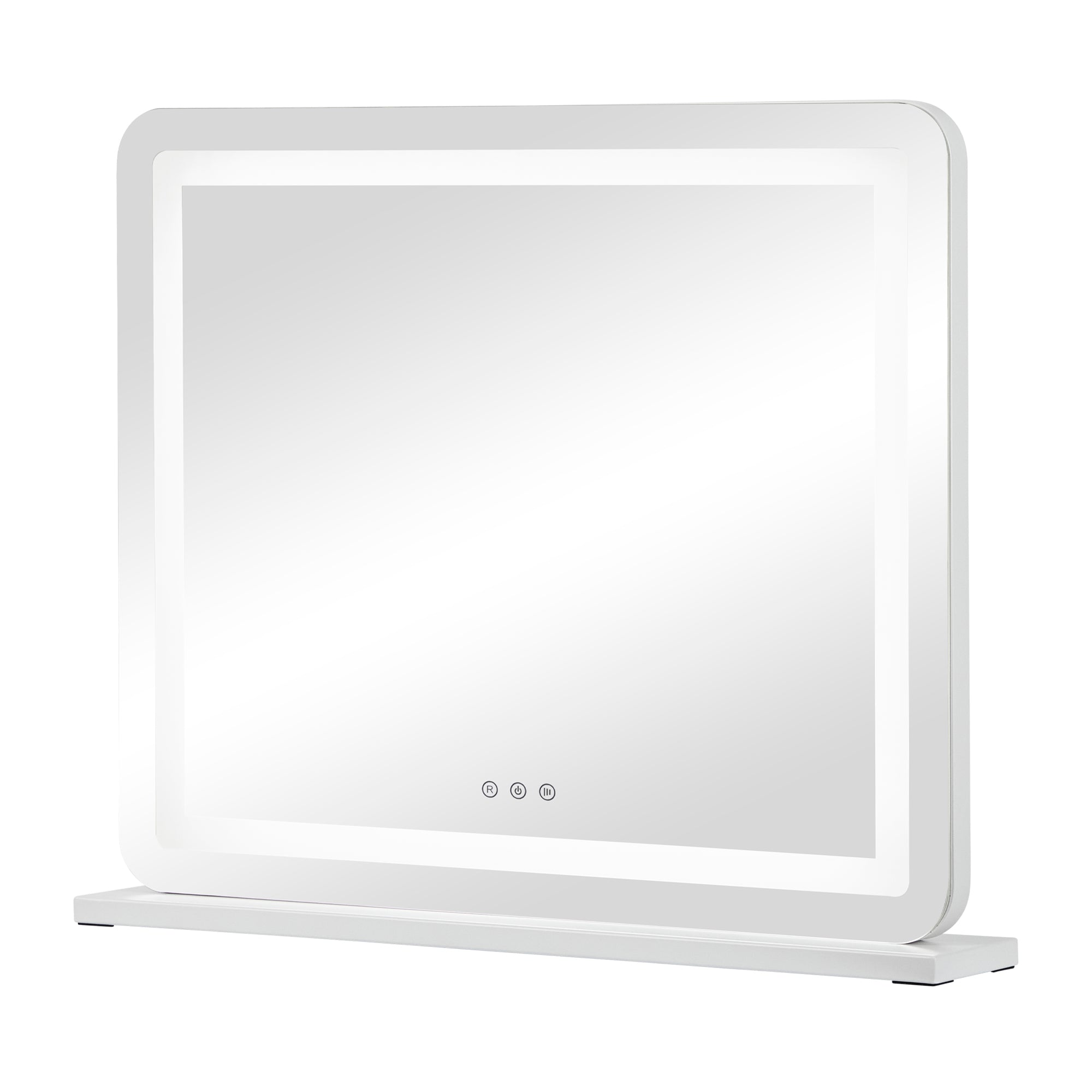 Luna 67cm Rectangle Front Illuminated Vanity Mirror White product image 2