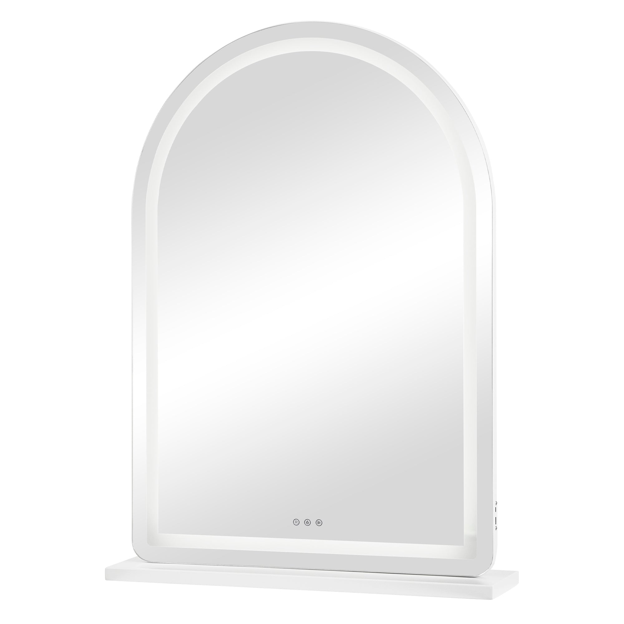 Luna 102cm Arch Front Illuminated Vanity Mirror White product image 2