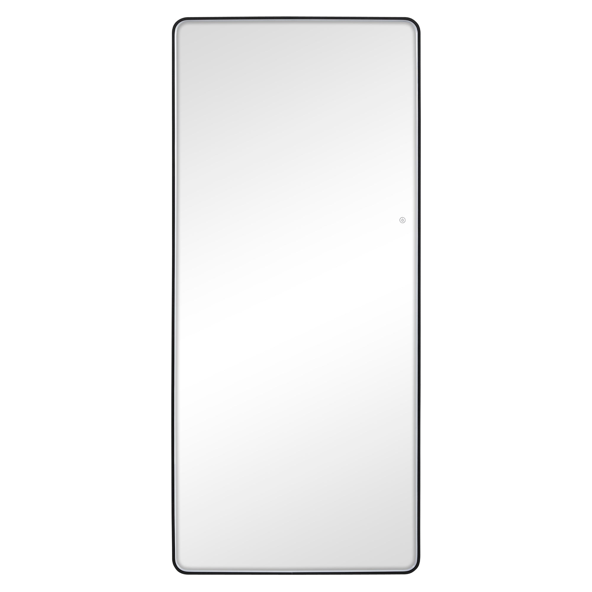 Luna 180cm Rectangle Front Illuminated Mirror Black product image 2