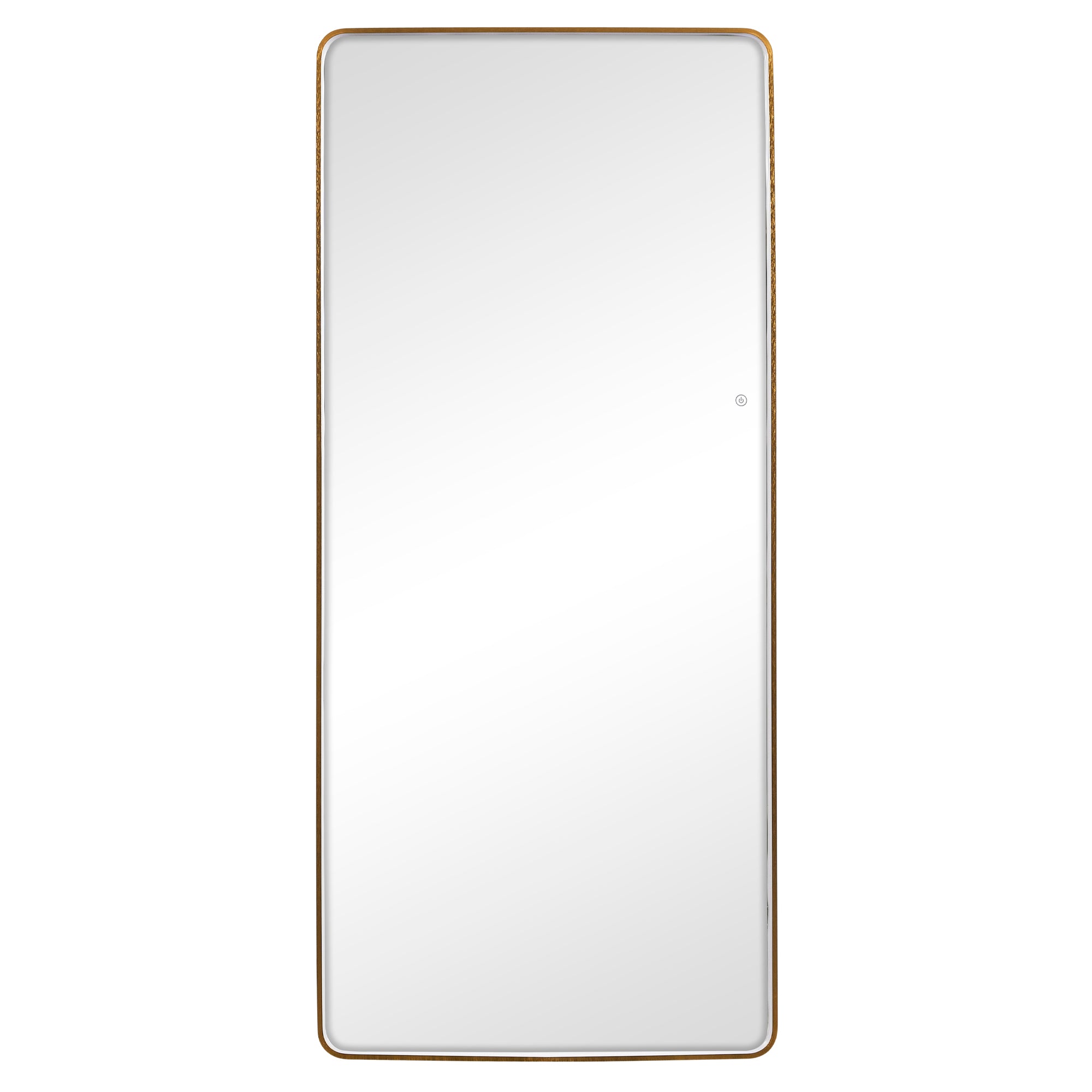 Luna 180cm Rectangle Front Illuminated Mirror Gold product image 2