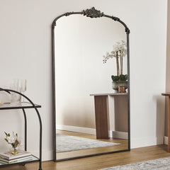 Florence XL 180cm Baroque Mirror Black lifestyle image