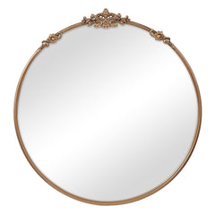 Florence 80cm Baroque Round Mirror Gold product image 2