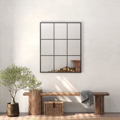 Sophia 110cm Rectangle Mirror Black product image 4