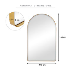 Arden 180cm Arch Mirror Black product image 3
