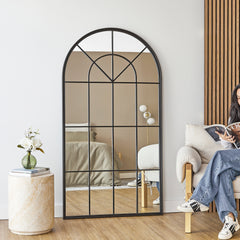 Grace 172cm Arch Iron Mirror Black product image 4