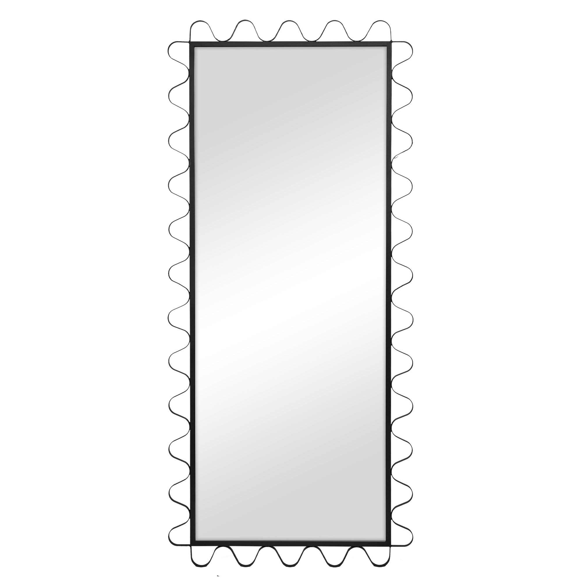 Aria Wavey 180cm Floor Length Mirror Black product image 2