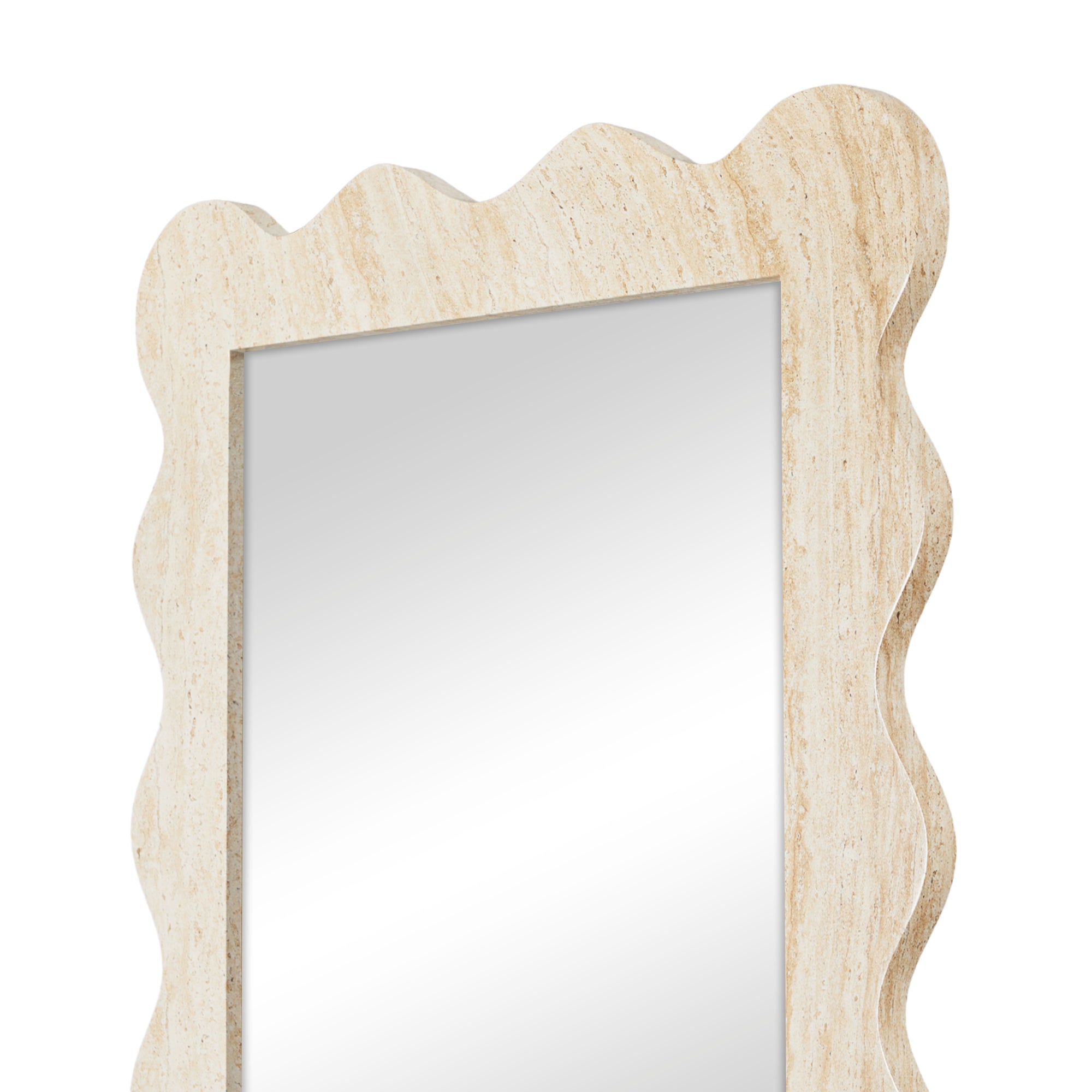 Sienna 180cm Wave Mirror Travertine Look product image 3