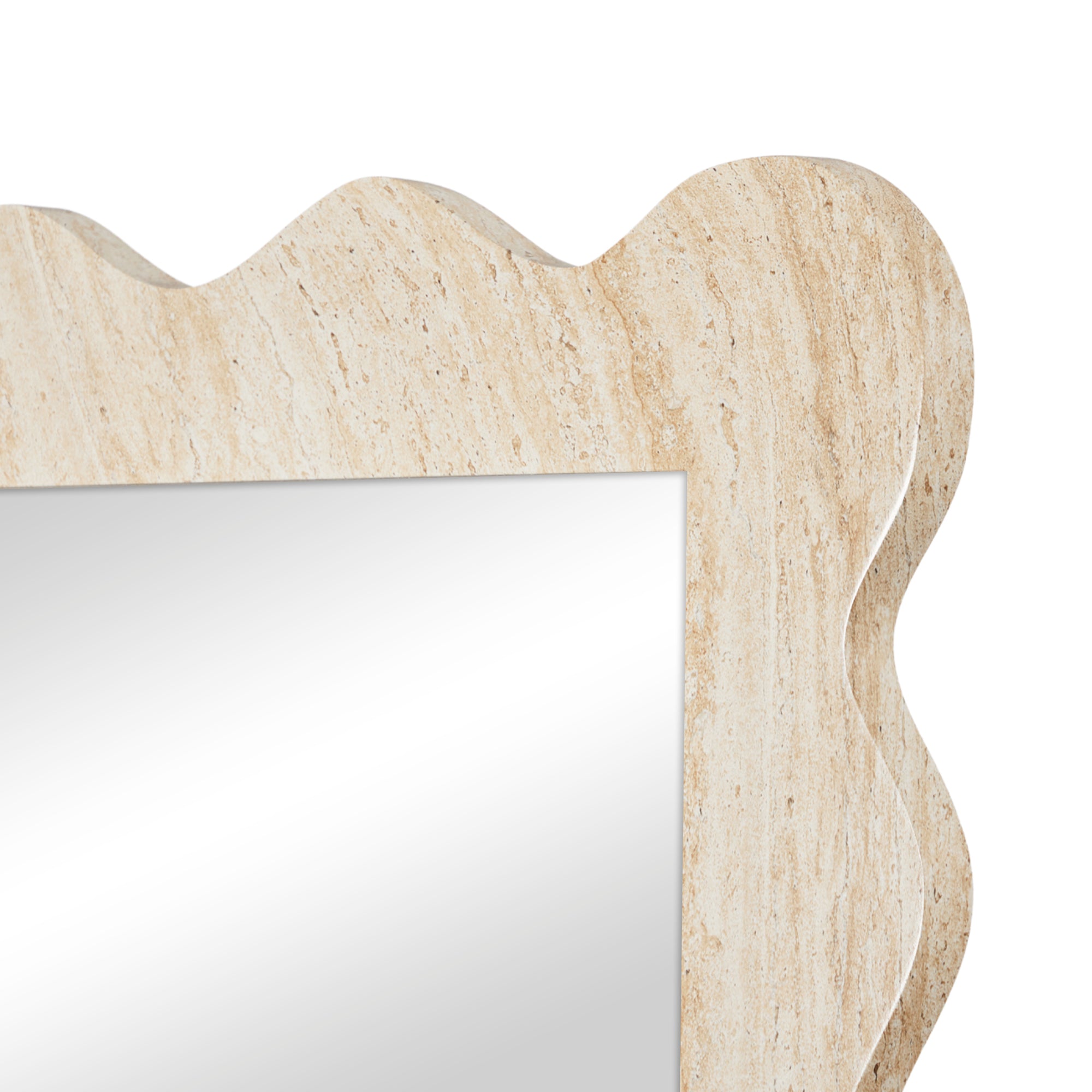 Sienna 180cm Wave Mirror Travertine Look product image 4