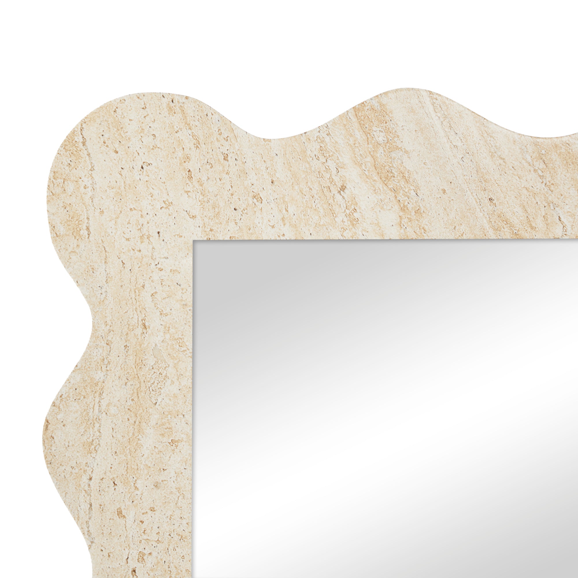 Sienna 180cm Wave Mirror Travertine Look product image 5