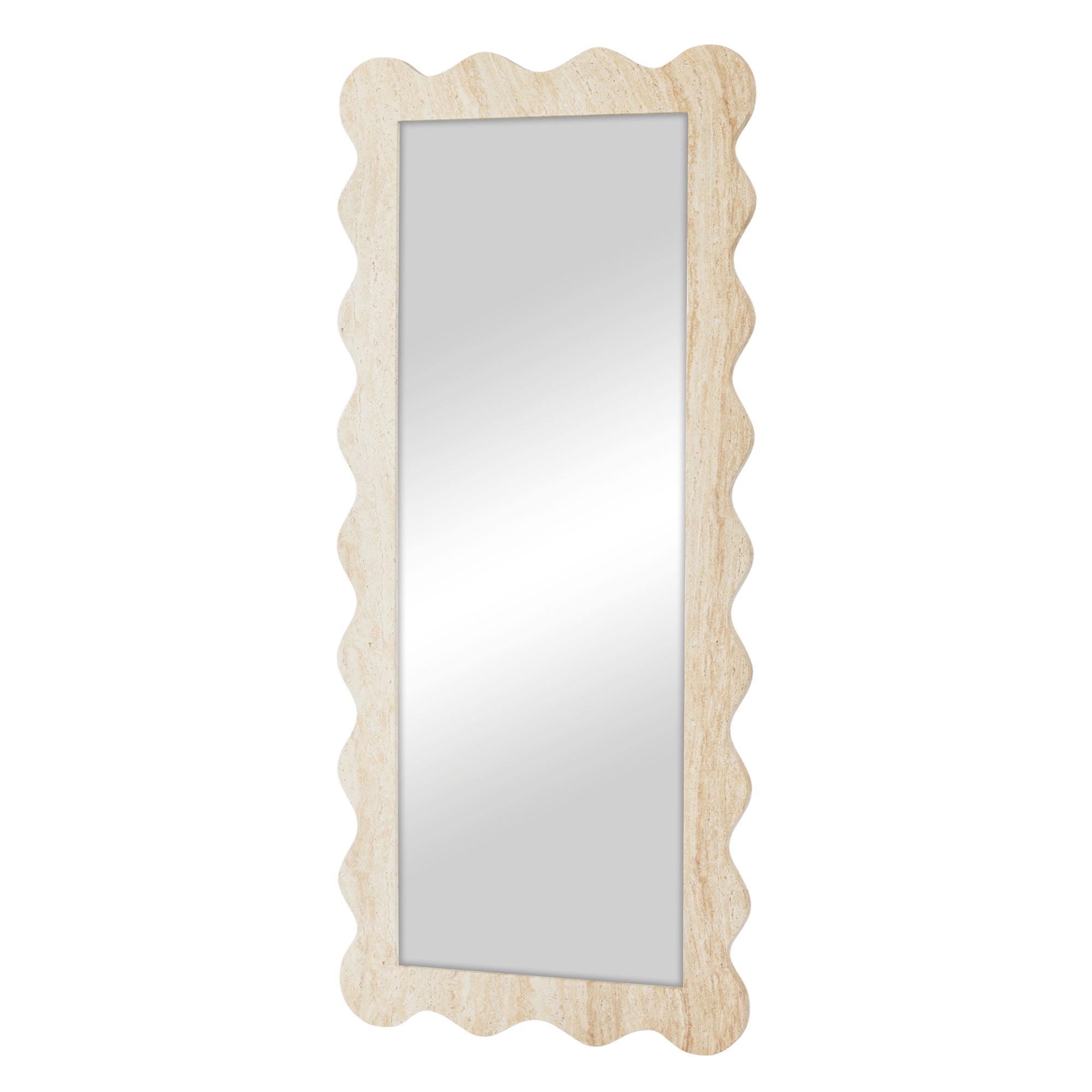 Sienna 180cm Wave Mirror Travertine Look product image 6