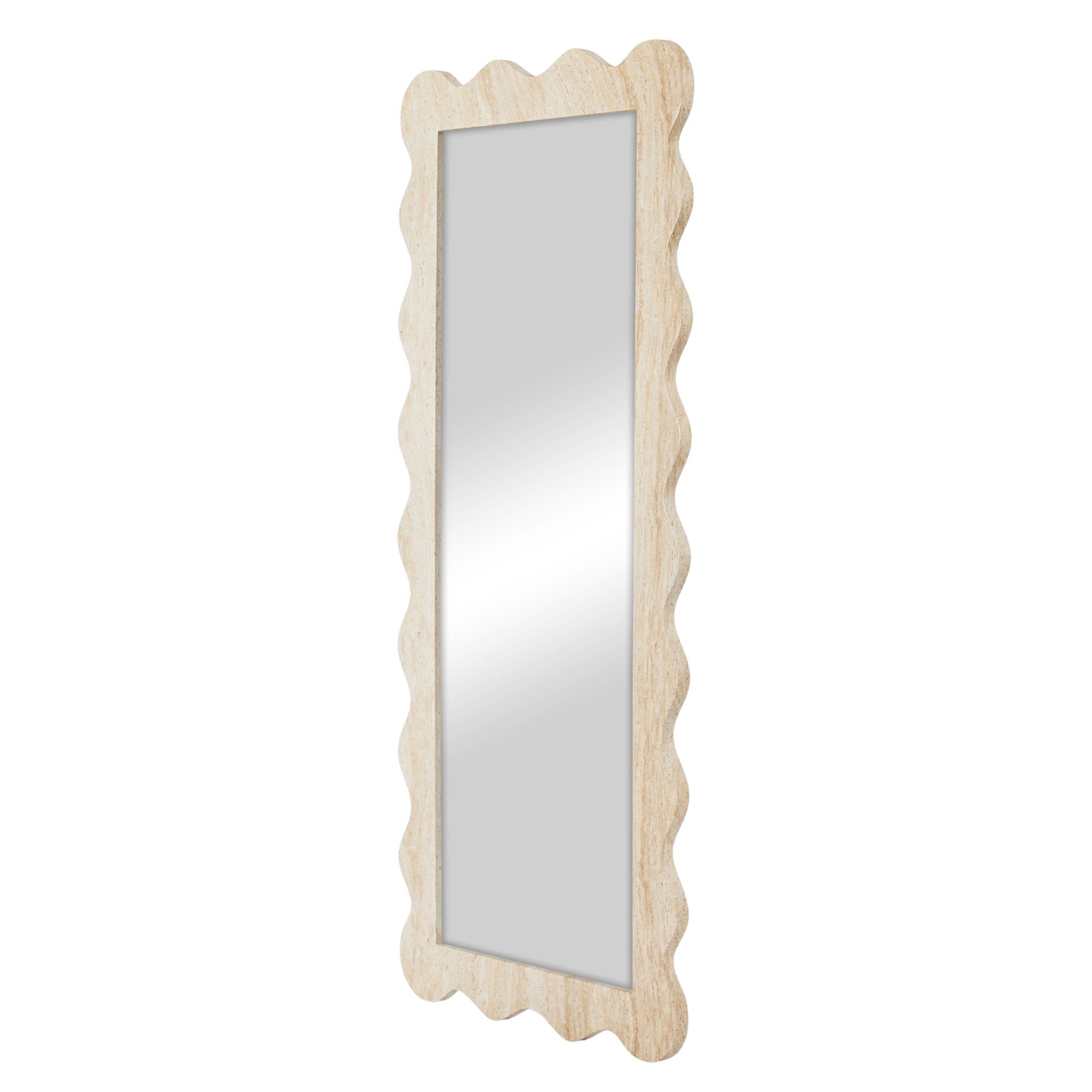 Sienna 180cm Wave Mirror Travertine Look product image 7