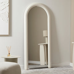Gigi 180cm Gloss Arch Mirror Cloud lifestyle image