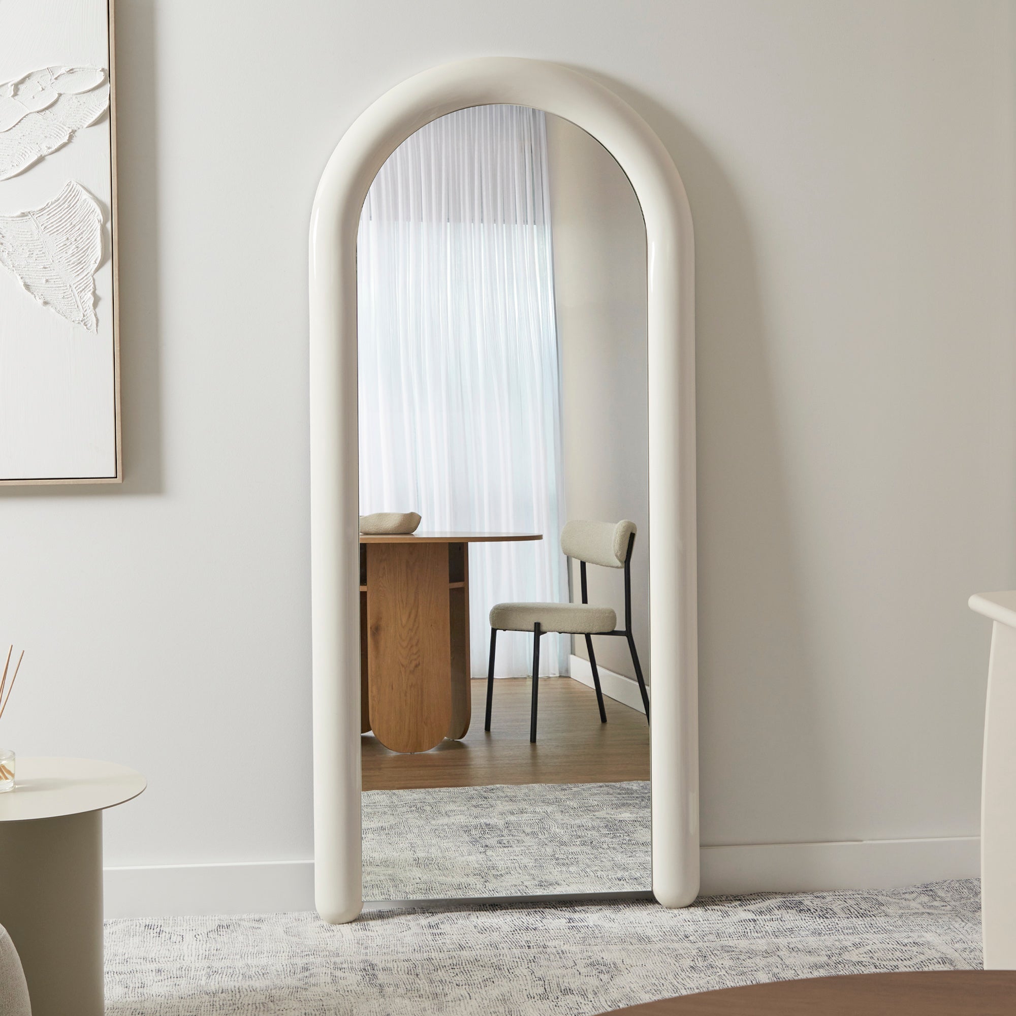 Gigi 180cm Gloss Arch Mirror Cloud product image 6