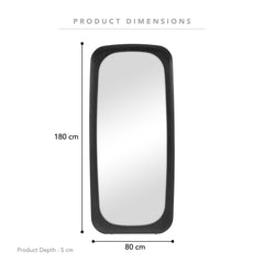 Rue 180cm Rectangle Mirror Black product image 3