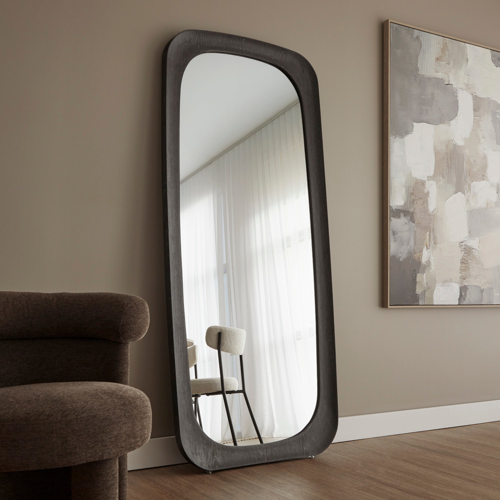 Rue 180cm Rectangle Mirror Black product image 7