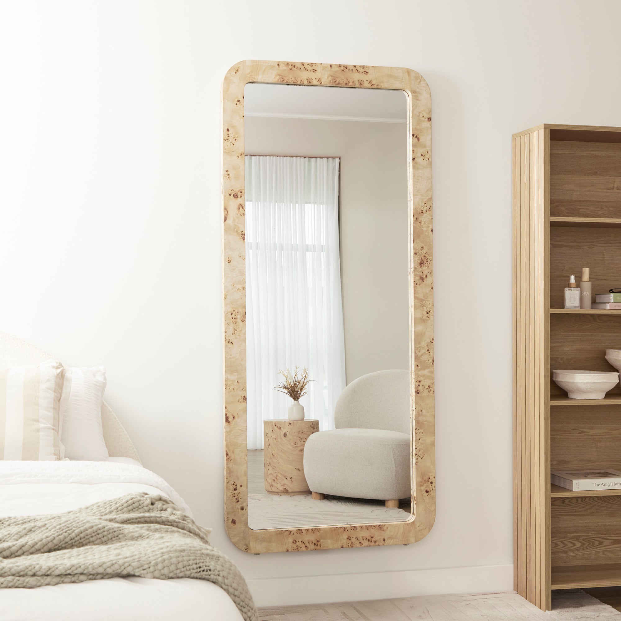 Sebastian 180cm Rectangle Mirror Burl product image 5