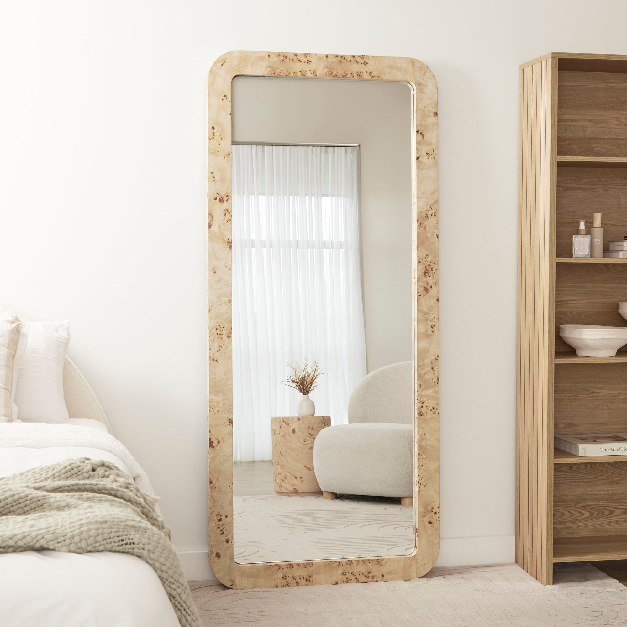 Sebastian 180cm Rectangle Mirror Burl product image 6