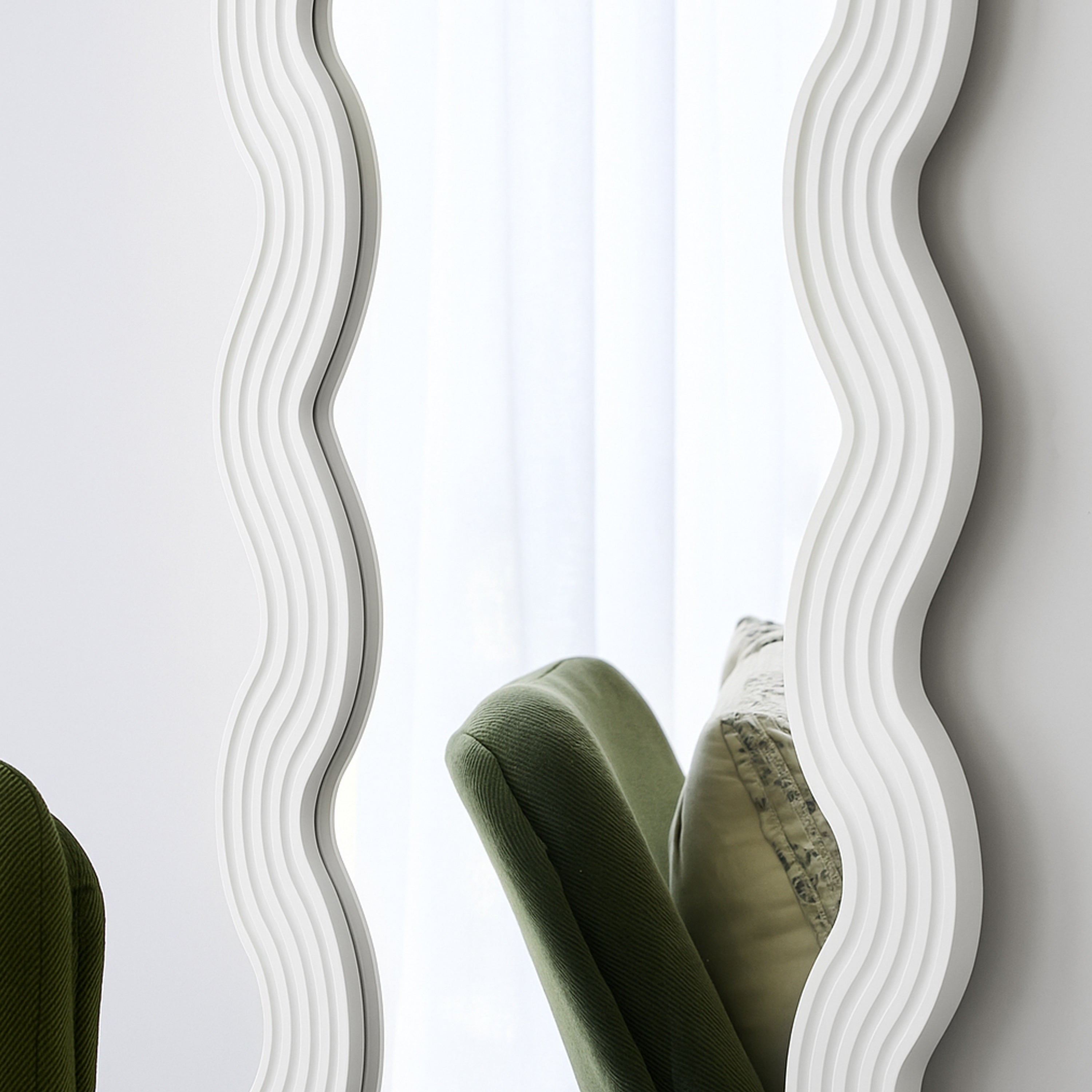Lulu 160cm Floor Mirror White product image 4