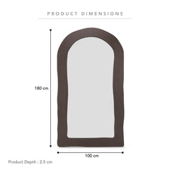 Alex 180cm Arch Mirror Chocolate product image 3