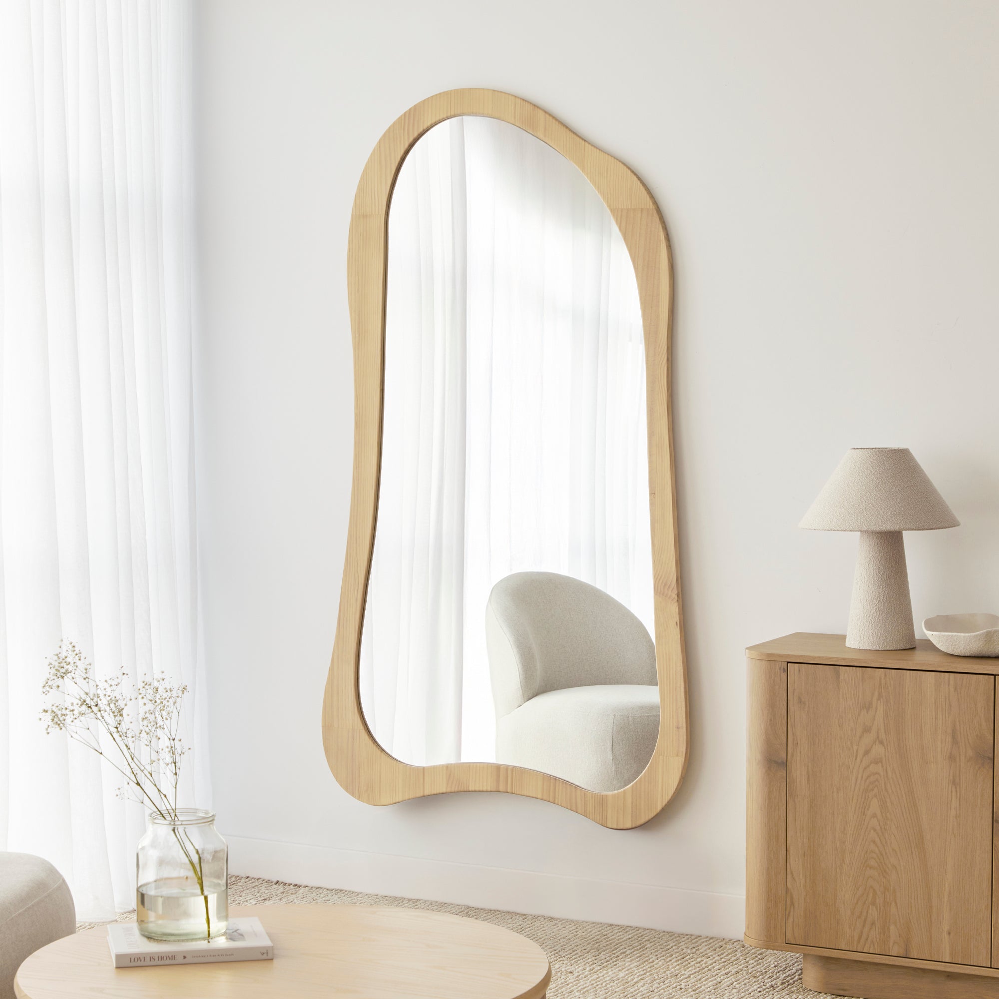 Georgie 180cm Mirror Natural product image 6