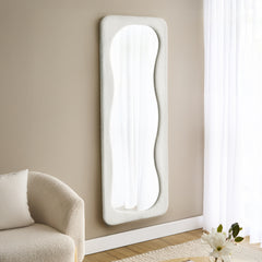 Rhia 160cm Floor Mirror White lifestyle image