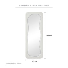 Rhia 160cm Floor Mirror White product image 3