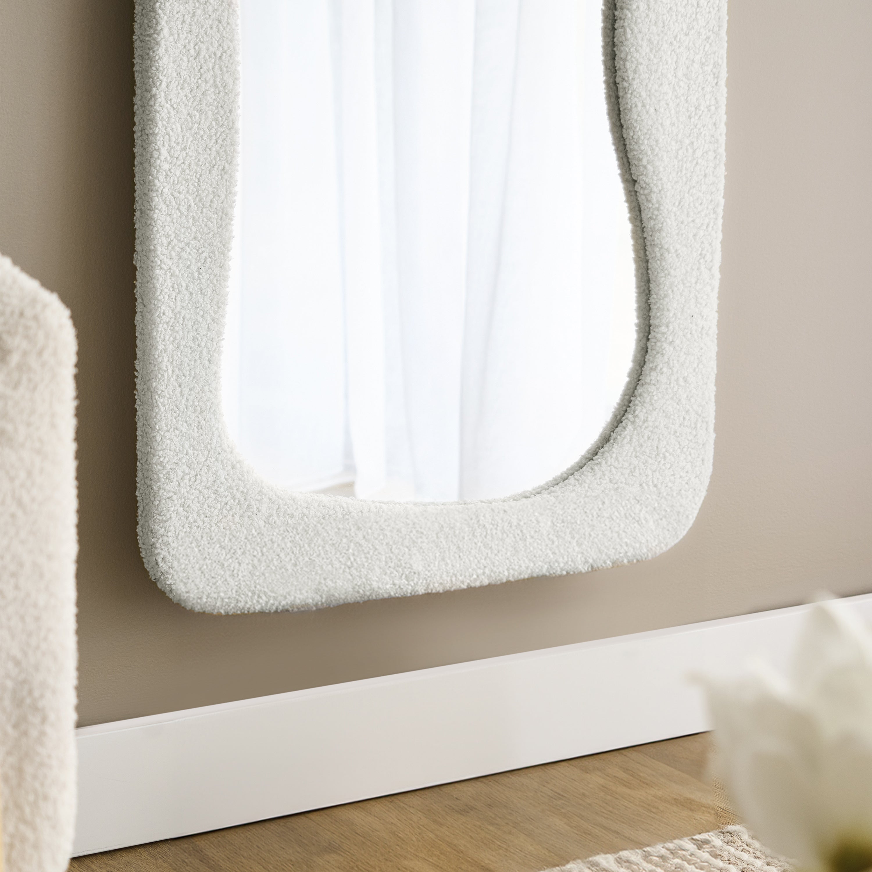 Rhia 160cm Floor Mirror White product image 4