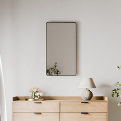Gia 100cm Rounded Rectangle Mirror Black product image 4