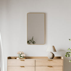 Gia 100cm Rounded Rectangle Mirror Gold product image 4