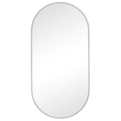 Zoe 120cm Oval Aluminium Mirror White product image 2