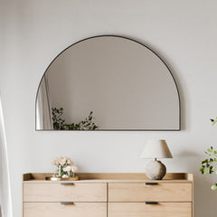 Zali XL 150cm Arched Mirror Black product image 4