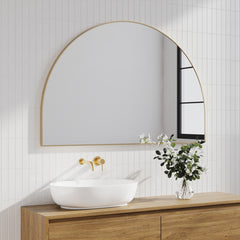 Zali XL 150cm Arched Mirror Gold lifestyle image