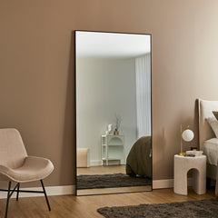 Elle XXL 200cm Rectangle Mirror Black lifestyle image