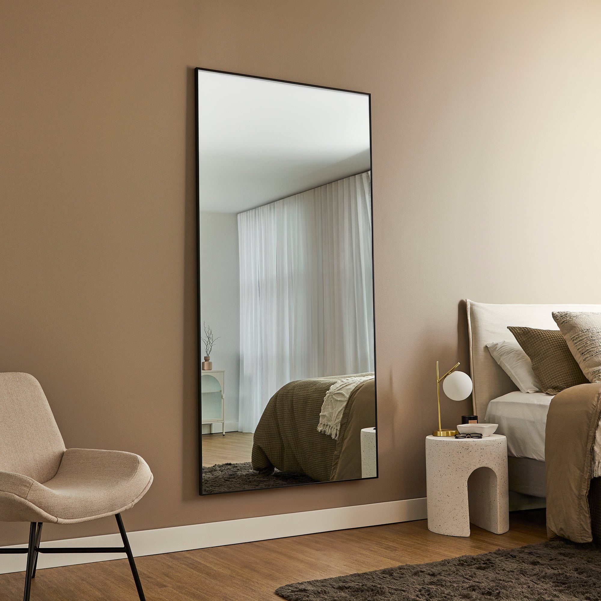 Elle XXL 200cm Rectangle Mirror Black product image 4