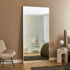 Elle XXL 200cm Rectangle Mirror White lifestyle image