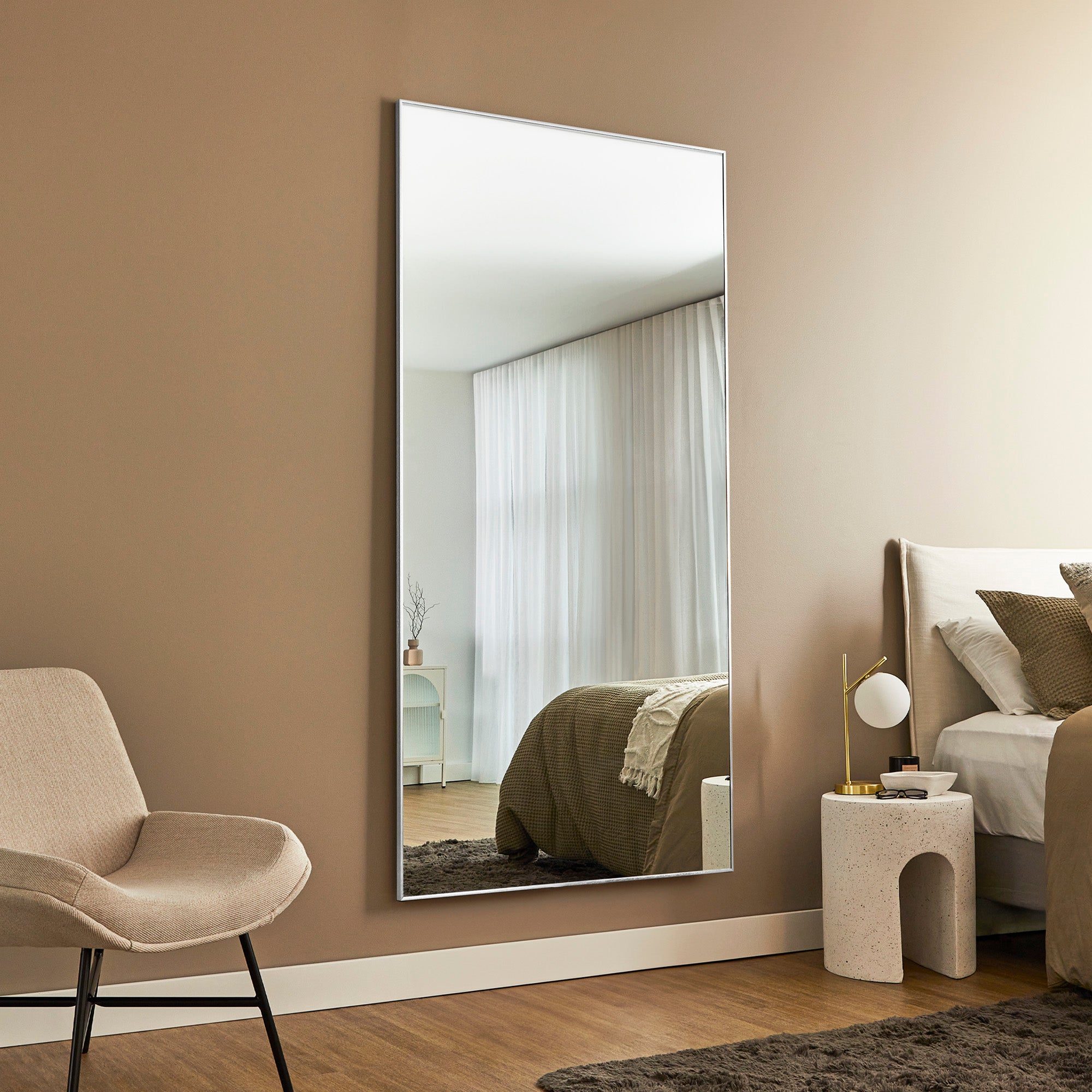 Elle XXL 200cm Rectangle Mirror White product image 4
