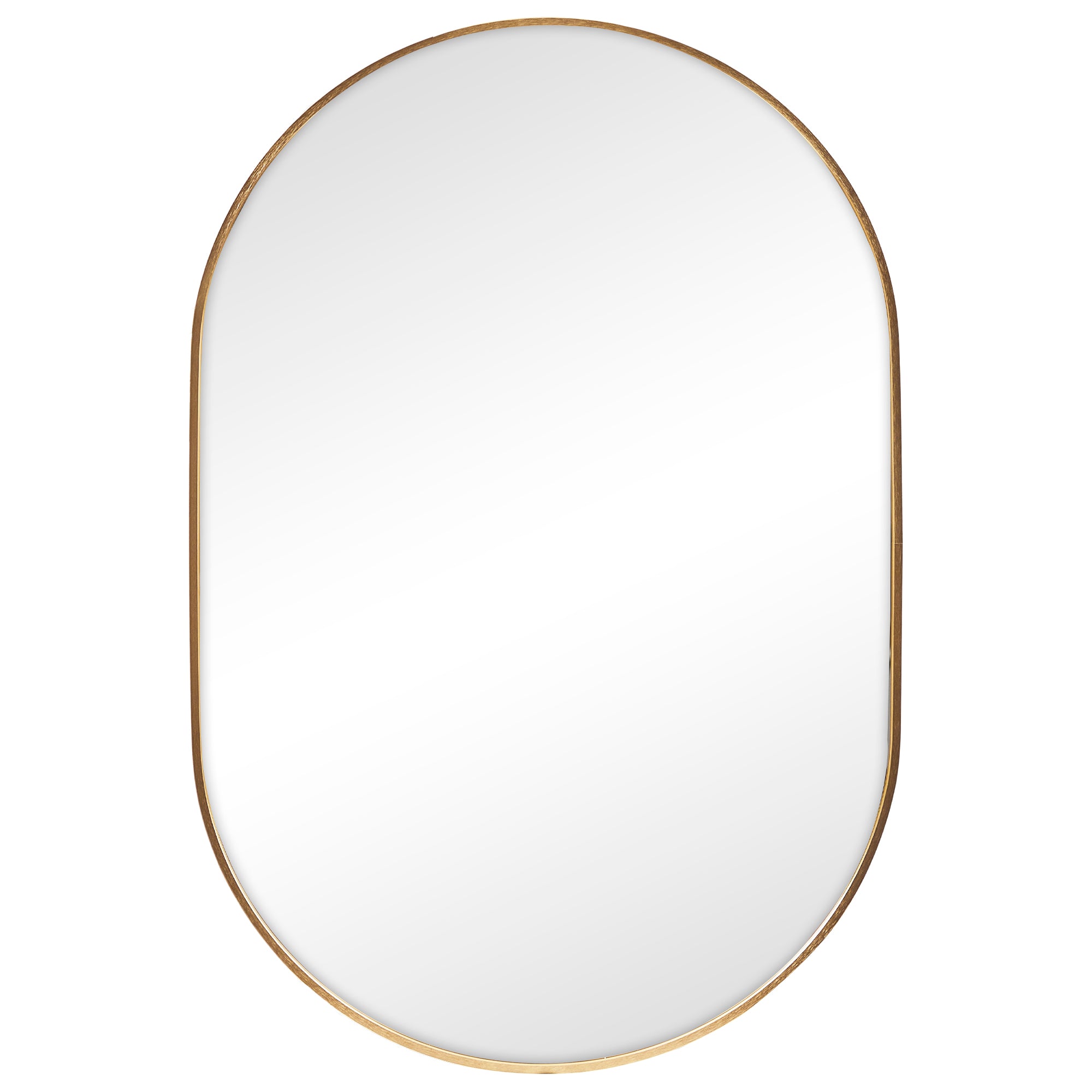 Zoe 90cm Oval Aluminium Mirror Gold product image 2