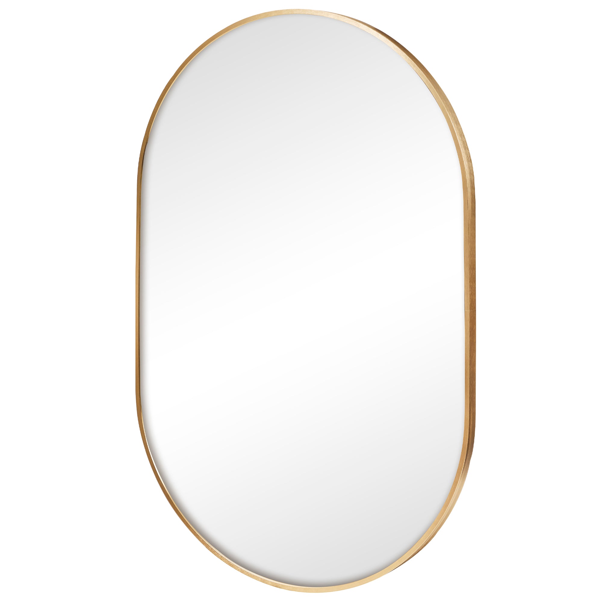 Zoe 90cm Oval Aluminium Mirror Gold product image 6
