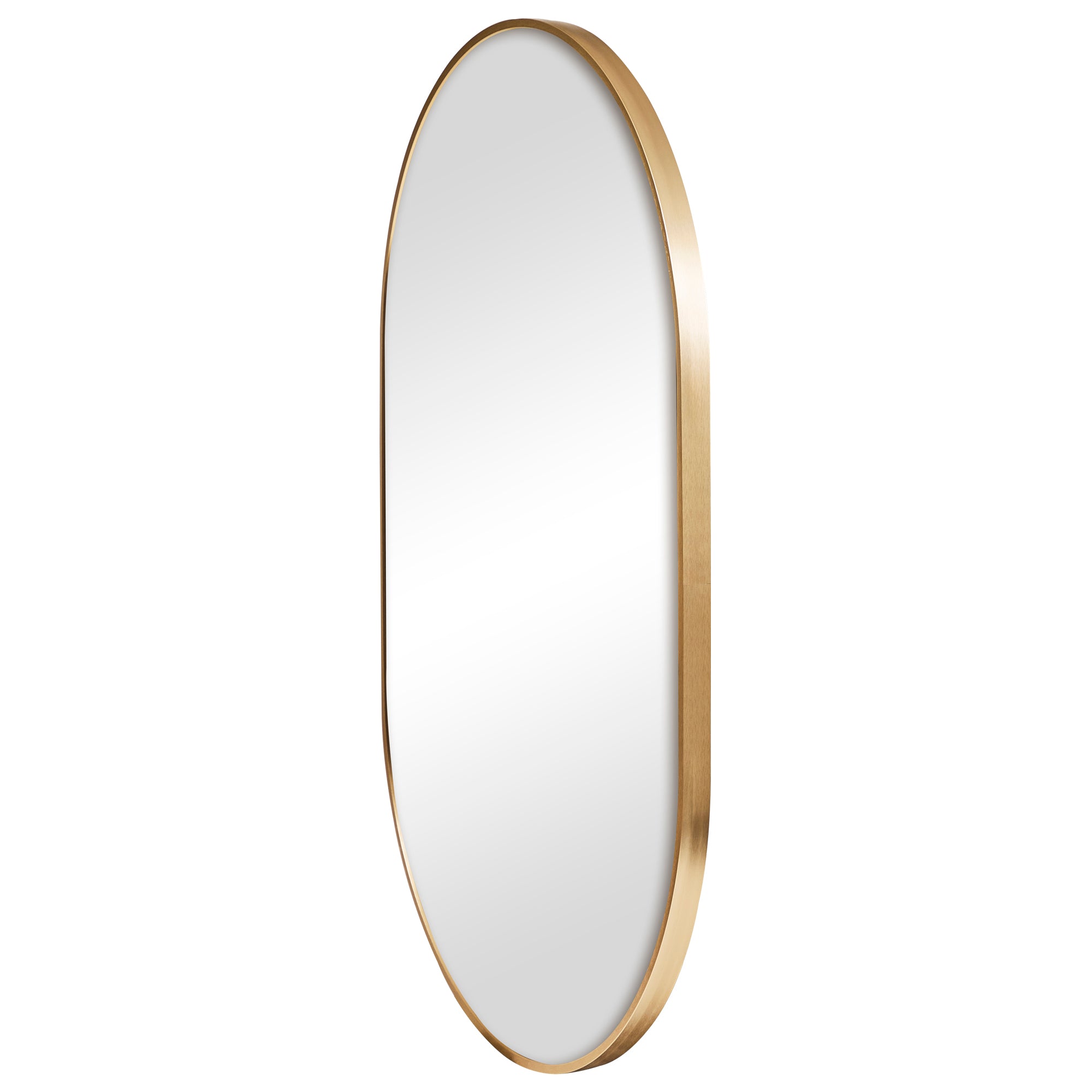 Zoe 90cm Oval Aluminium Mirror Gold product image 7