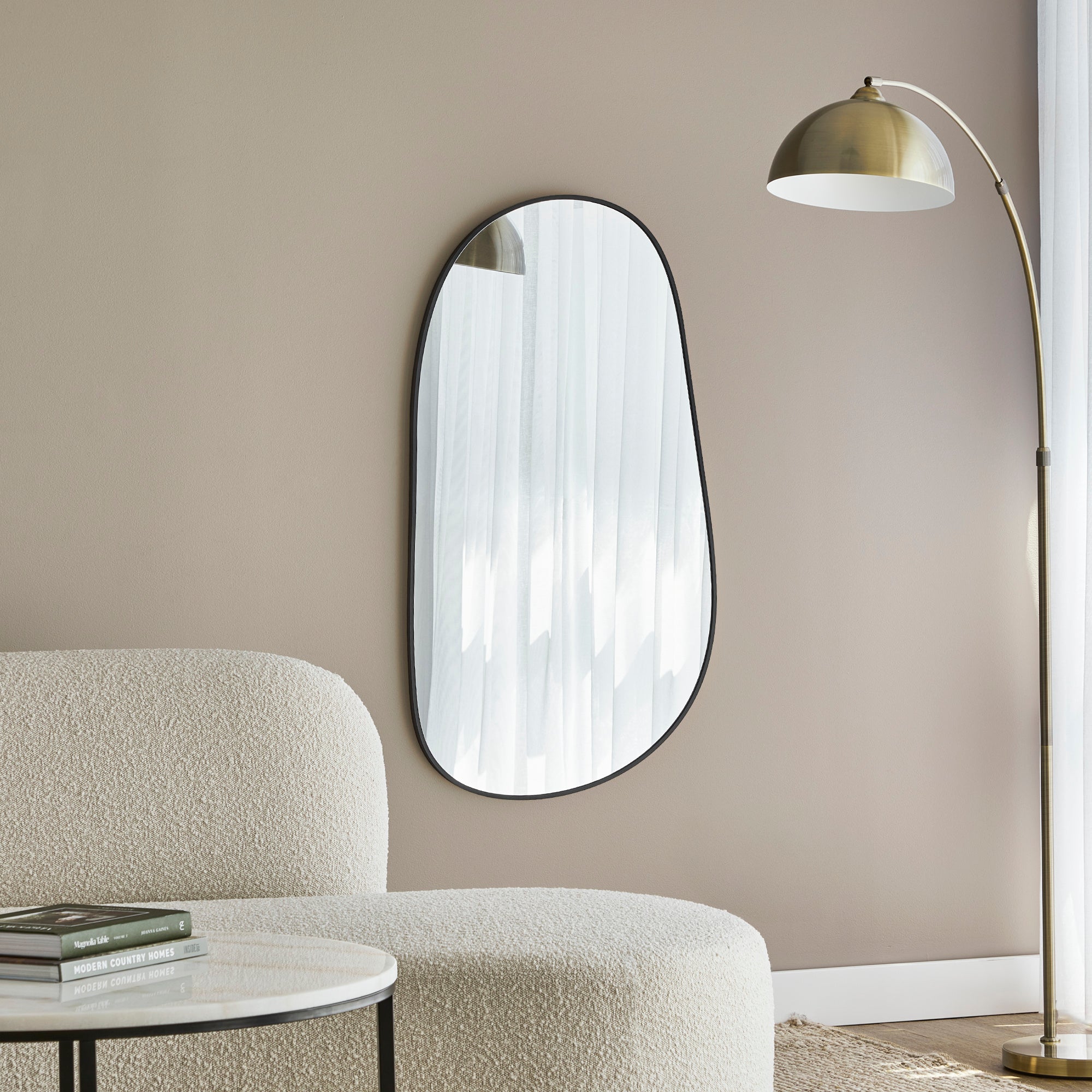Sage 110cm Organic Mirror Black product image 5