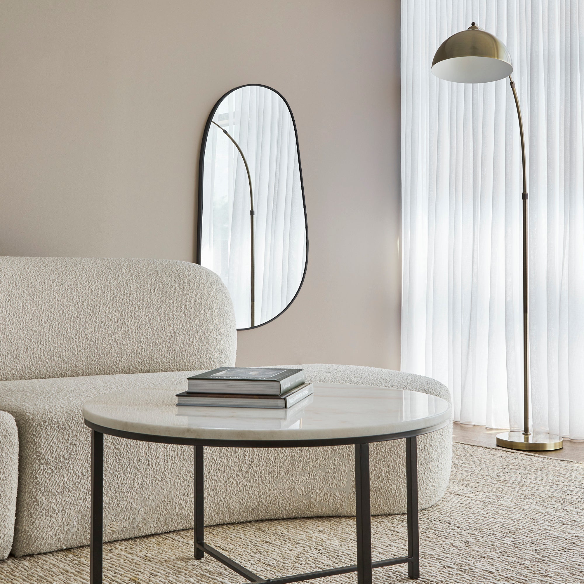 Sage 110cm Organic Mirror Black product image 6